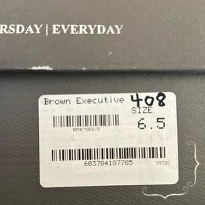 Thursday Boot Co. Executive Dress Shoe in Brown 6.5 S408